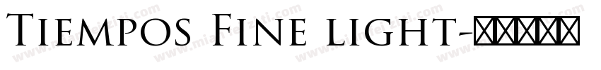 Tiempos Fine light字体转换